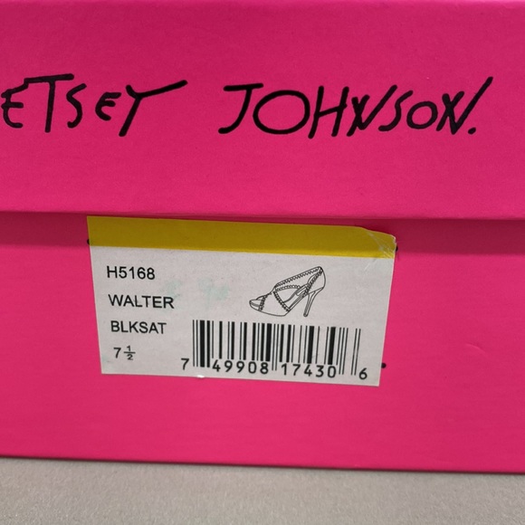 Betsey Johnson, Walter heels, black, size 7.5 new in box - Picture 4 of 6